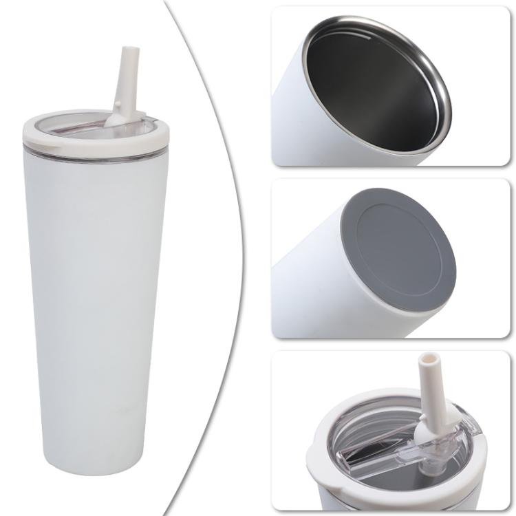 Stainless Steel Vacuum Insulated Cup Sealed Handle Dual-Drink Sports Water Bottle Portable Outdoor Water Cup, 850ml, 710ml