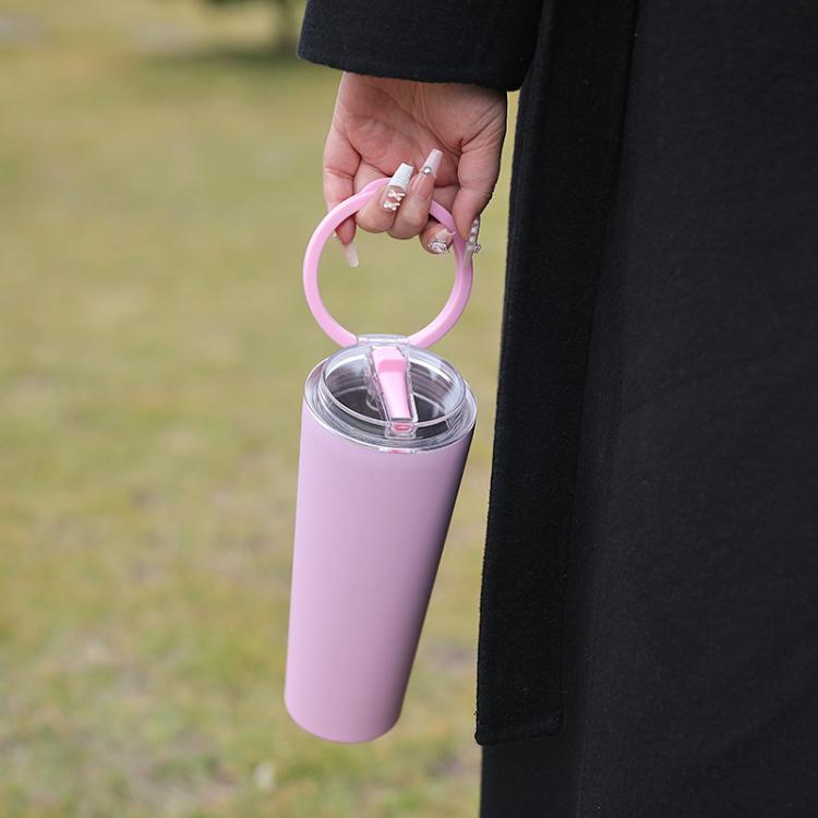 Stainless Steel Vacuum Insulated Cup Sealed Handle Dual-Drink Sports Water Bottle Portable Outdoor Water Cup, 850ml, 710ml