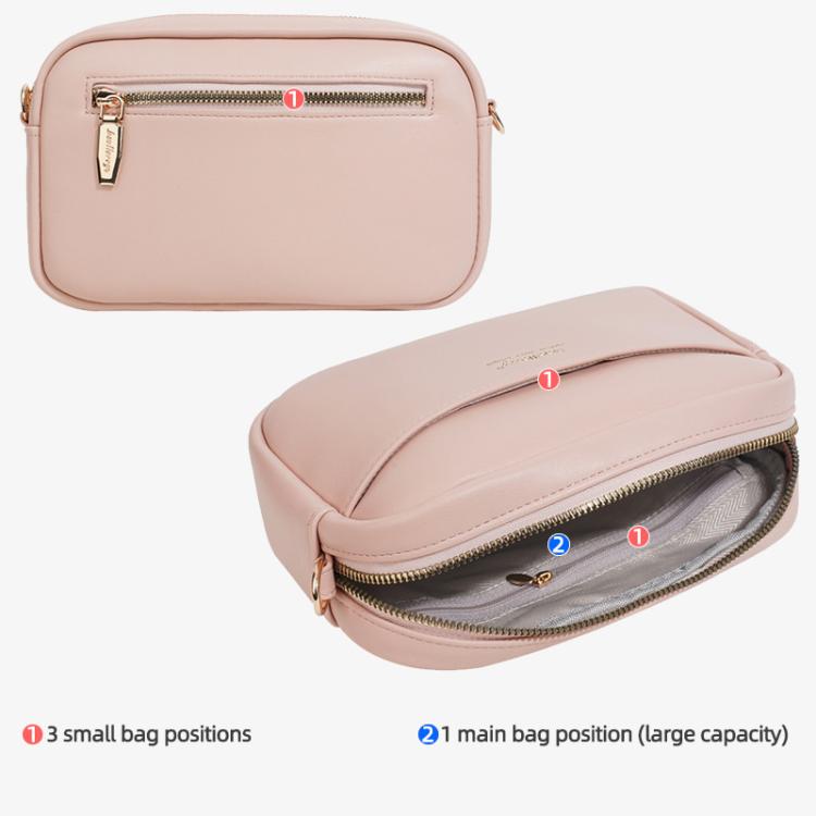 Baellerry N8941 Women Crossbody Bag Minimalist Zipper Square Pouch