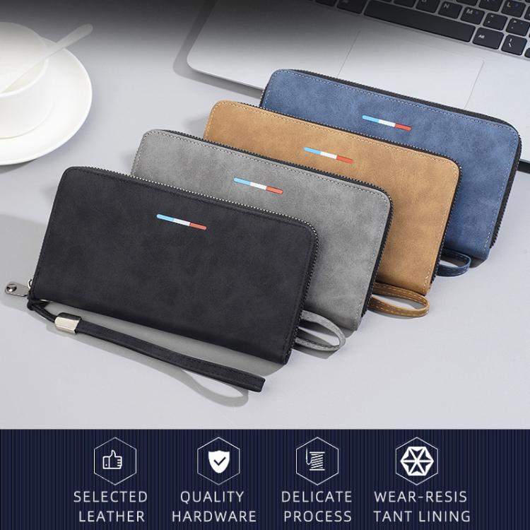 Baellerry C3097 Men Long Wallet Zippered Multi-Card Holder Large Capacity Phone Change Clutch