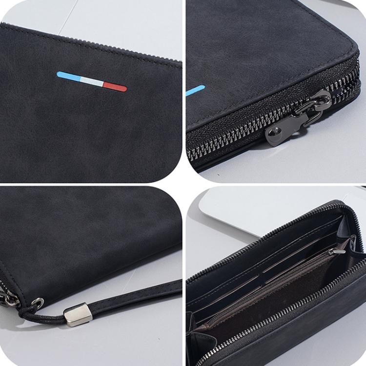 Baellerry C3097 Men Long Wallet Zippered Multi-Card Holder Large Capacity Phone Change Clutch