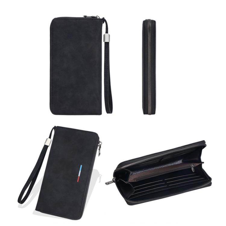 Baellerry C3097 Men Long Wallet Zippered Multi-Card Holder Large Capacity Phone Change Clutch