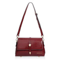 Baellerry N8943 Vintage Waxed Leather Women Small Square Bag With Metal Buckle Single-Shoulder Crossbody Bag