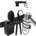 Aluminum Wall Mounted Hair Dryer and Straightener Holder Bathroom Organizer