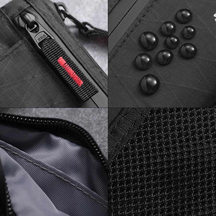 Anti-Theft Card Holder RFID-Protected Portable Key Coin Wallet Multifunctional Travel Document Case, Black With Red Zipper, Black, Black With hook, Black Red Zipper With Hook, Black With Lanyard, Black Red Zipper With Lanyard, Large Black With Red Zipp...