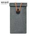 Mobile Signal Shielding Pouch Roll-Up Drawstring Car Key Anti-Theft Bag RFID Credit Card Skimming Protection Pouch