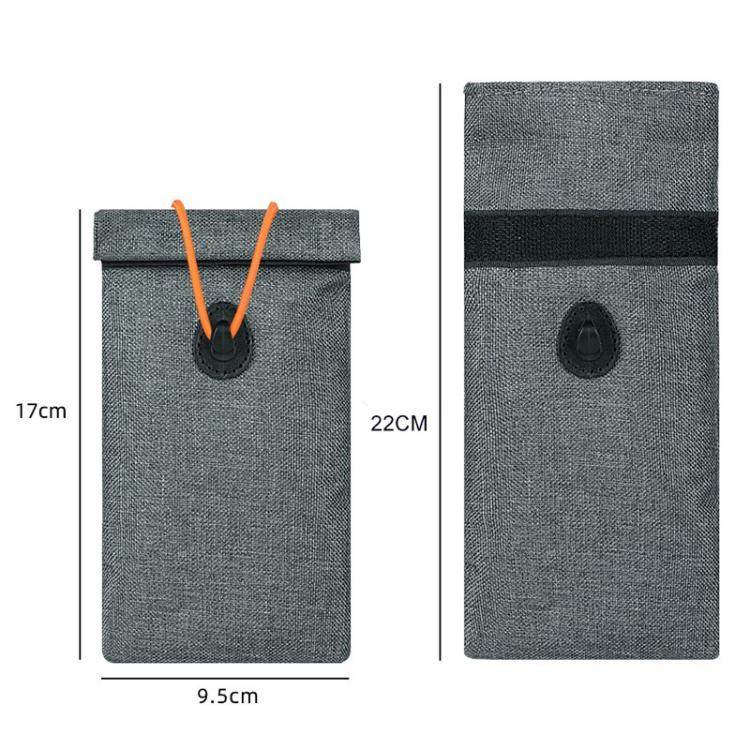 Mobile Signal Shielding Pouch Roll-Up Drawstring Car Key Anti-Theft Bag RFID Credit Card Skimming Protection Pouch