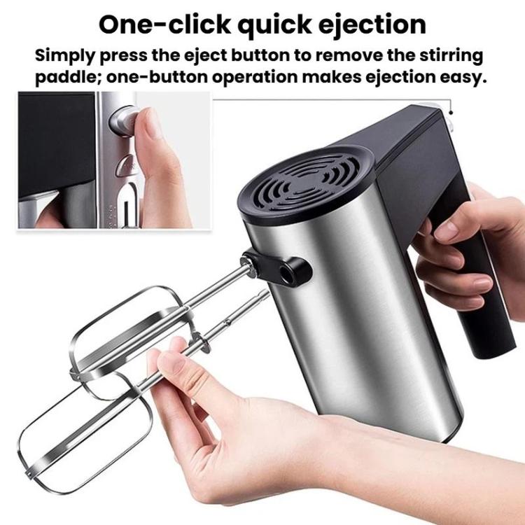 DH166 300W Household Handheld Electric Egg Beater Baking Cake & Cream Mixer, EU Plug
