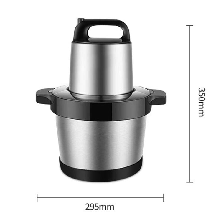 500W 6L Large-Capacity Stainless Steel Meat Grinder Multifunctional Garlic Chopper, EU Plug, UK Plug