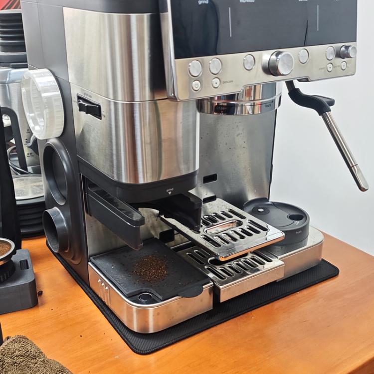 Coffee Machine Sliding Pad Absorbent Easy-Clean Design for Ninja, Breville Sage Small Espresso Machines