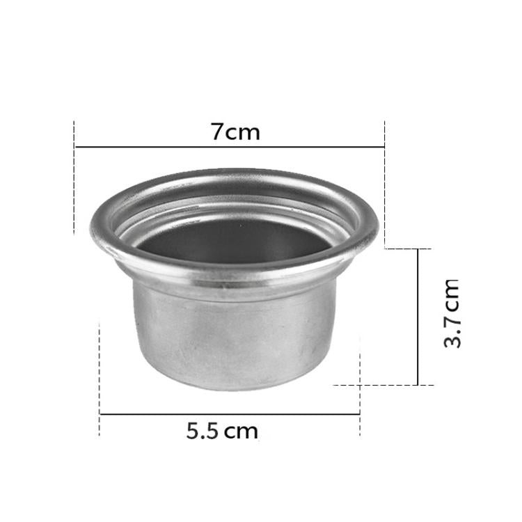 58mm 4-Cup Stainless Steel Portafilter Basket Replacement Coffee Handle Filter for Espresso Machines