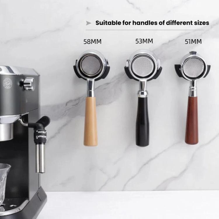 Coffee Portafilter Wall Mount Holder Espresso Machine Group Handle Wall Rack, 51mm, 54/58mm