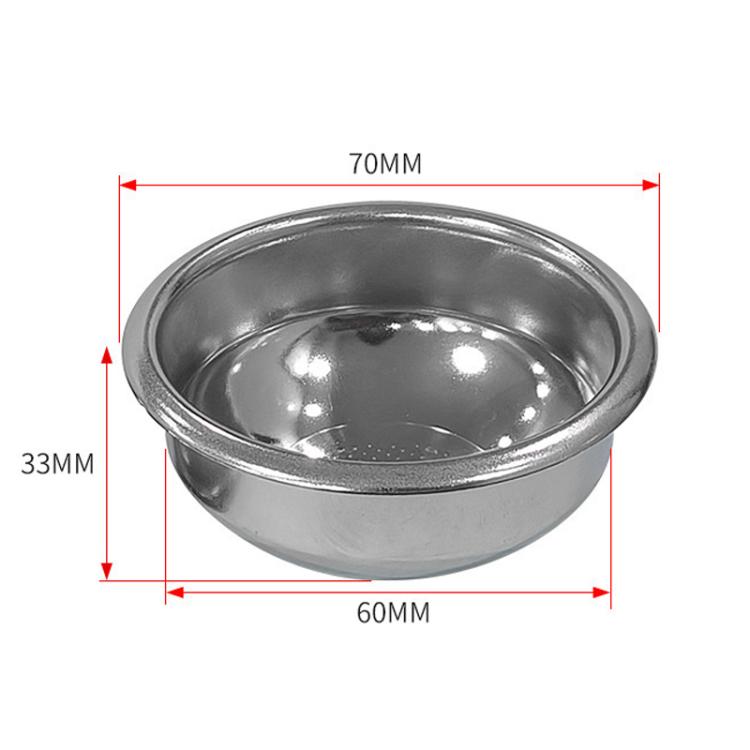58mm Stainless Steel Spherical Bottom Precision Portafilter Basket Enhanced Espresso Extraction Filter