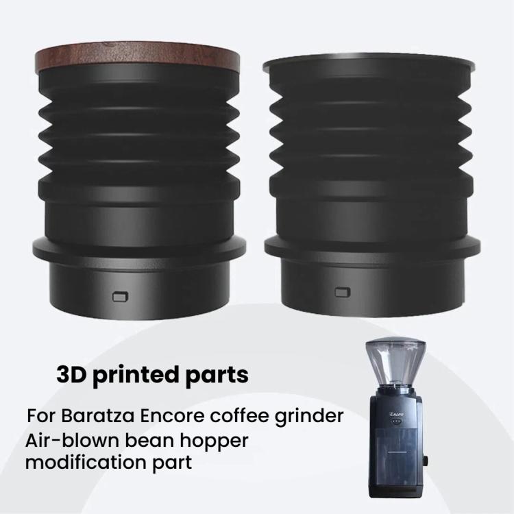 For Baratza Encore Coffee Grinder Blowing Bean Hopper For Grounds Cleaning, Aluminum Lid, Wooden Lid