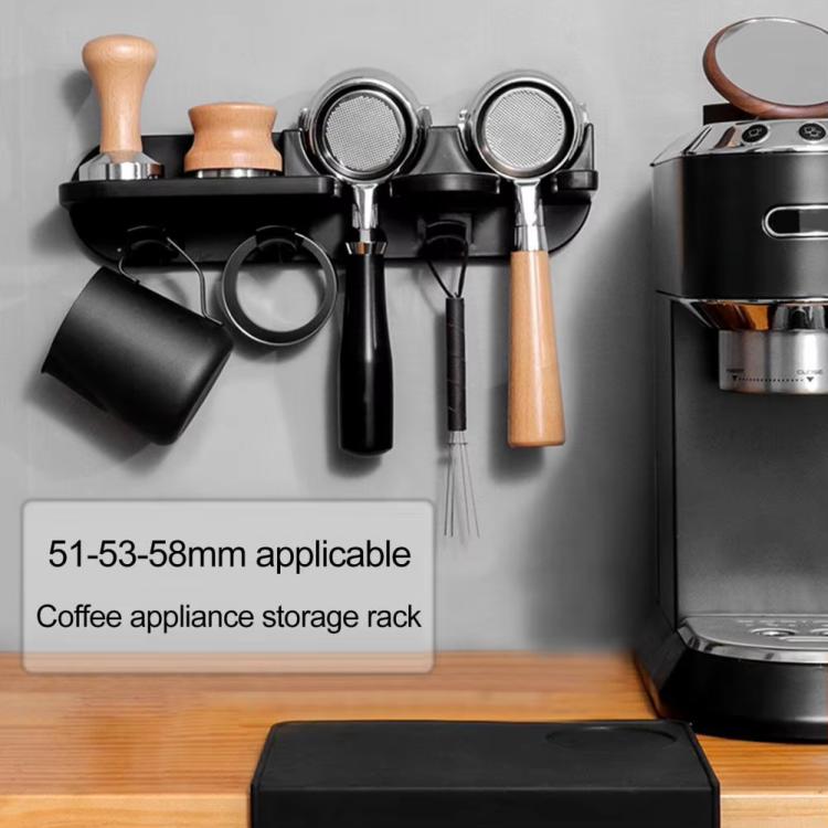 All in One Coffee Tools Wall Mount Holder Coffee Bar Organizer Portafilter Tamper Station, 51mm, 54mm, 58mm