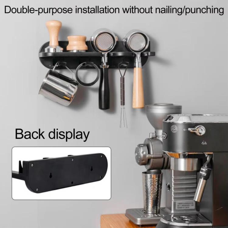 All in One Coffee Tools Wall Mount Holder Coffee Bar Organizer Portafilter Tamper Station, 51mm, 54mm, 58mm