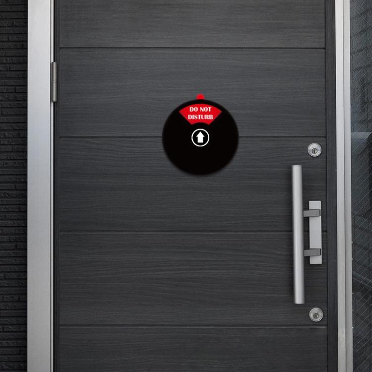 5 Inch 4-In-1 Adhesive Door Sign For Office/Meeting Room Out Of Office/Do Not Disturb/In A Meeting/Please Knock, 4-In-1 Black, 4-In-1 Silver