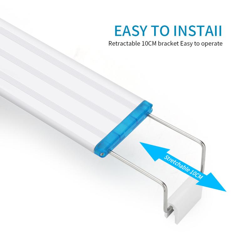Ultra-Thin Aquarium LED Light With 4 Rows Of 5730 LEDs, 18cm Blue+White Light, 28cm Blue+White Light, 38cm Blue+White Light, 48cm Blue+White Light, 58cm Blue+White Light, 18cm White Light, 28cm White Light, 38cm White Light, 48cm White Light           ...