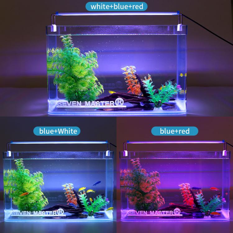 Ultra-Thin Aquarium LED Light With 4 Rows Of 5730 LEDs, 18cm Blue+White Light, 28cm Blue+White Light, 38cm Blue+White Light, 48cm Blue+White Light, 58cm Blue+White Light, 18cm White Light, 28cm White Light, 38cm White Light, 48cm White Light           ...
