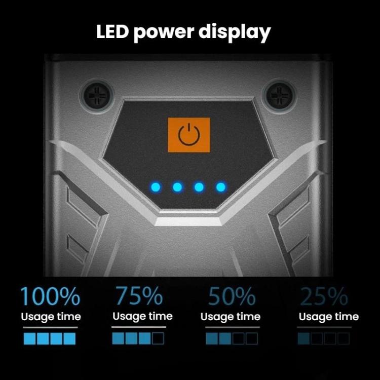 SMILING SHARK SD-5369 Portable Magnetic Flashlight With Power Display Outdoor Wide Flood Light