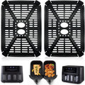 2pcs /Pack Crisper Tray & Drip Pan for Holstein Housewares 8.4QT Dual Basket Digital Air Fryer