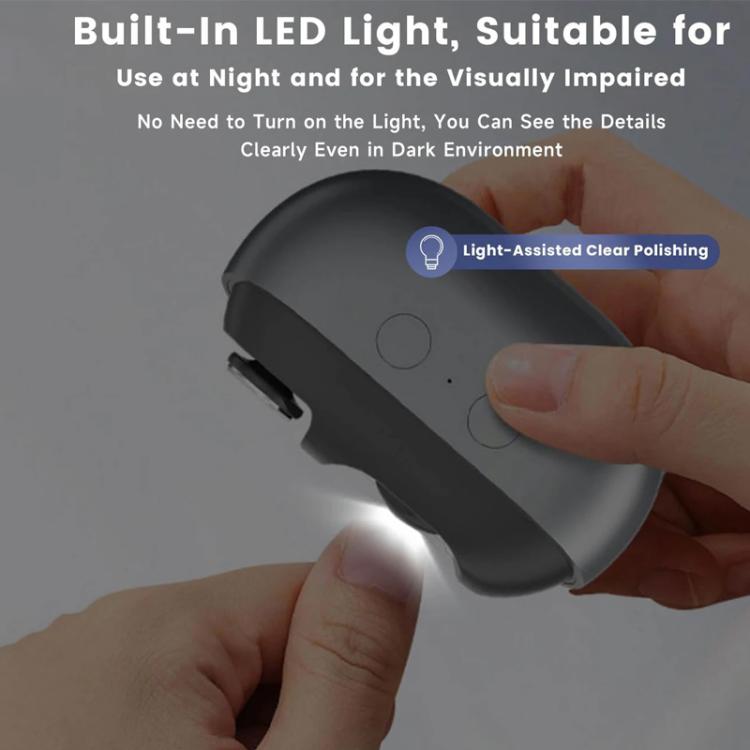 3-in-1 Electric Nail Clipper & File All-in-One Automatic Trimmer with Magnetic Cover