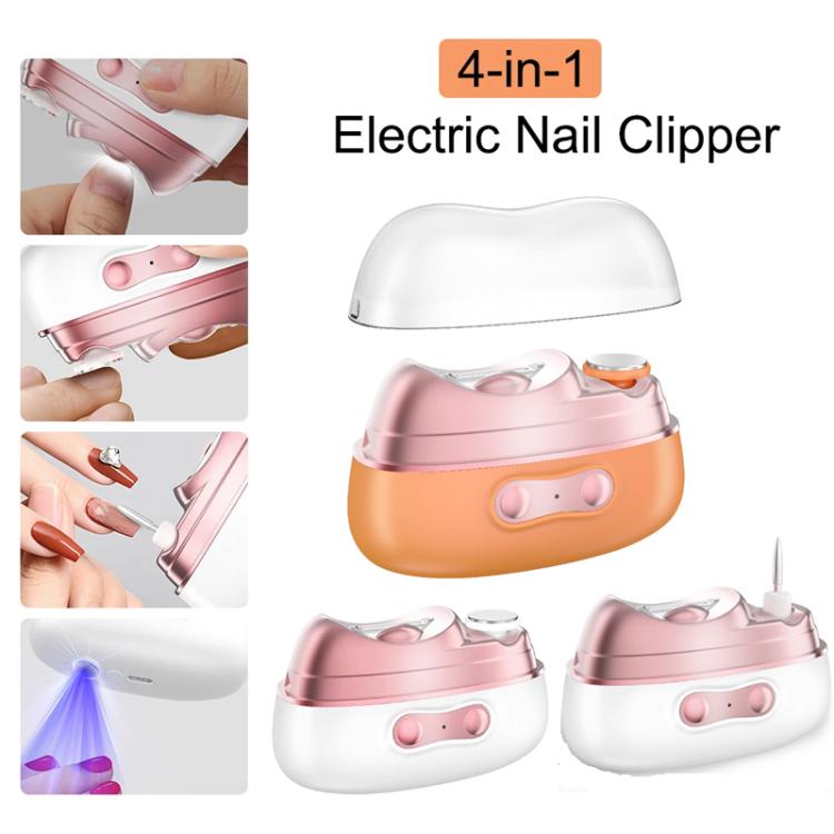 4-in-1 Electric Nail Clipper, Grinder, Polisher & UV Dryer Rechargeable Multifunctional Nail Care Kit