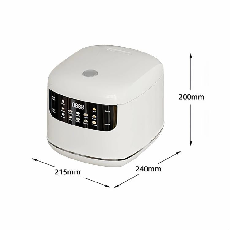 400W 2L Electric Rice Cooker with Color Screen 10 Preset Menus, 24H Smart Booking for 1-2 People, EU Plug 220V, UK Plug 220V, US Plug 110V