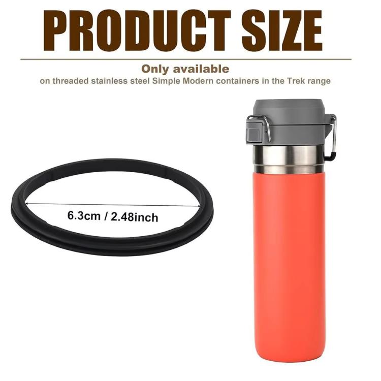 For Stanley Quick Flip Go Bottle 24-36oz 4pcs Seal Gasket Leak-Proof Silicone Ring