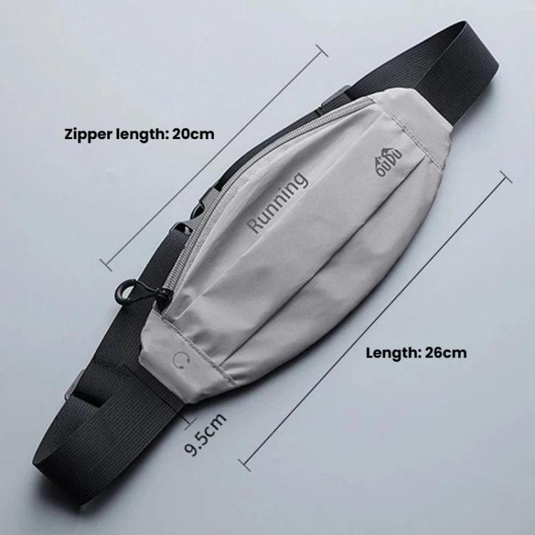 OUDU Reflective Waterproof Waist Pack For Men Women Outdoor Sports Portable Phone Bag