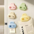 Refrigerator Sealing Clips With Date Mark Ring Food Magnetic Sealing Pads, 5pcs /Pack