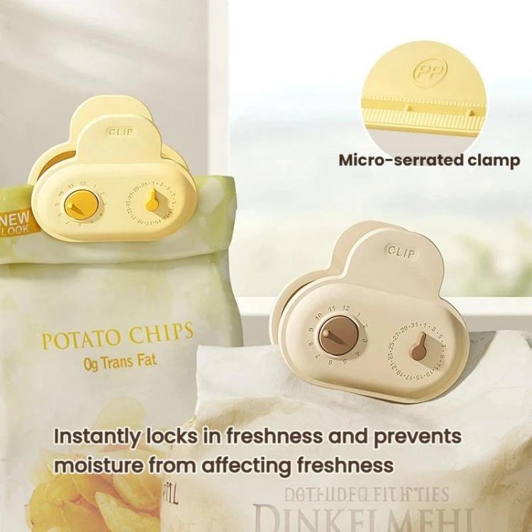 Refrigerator Sealing Clips With Date Mark Ring Food Magnetic Sealing Pads, 5pcs /Pack