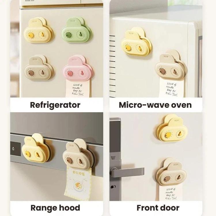 Refrigerator Sealing Clips With Date Mark Ring Food Magnetic Sealing Pads, 5pcs /Pack