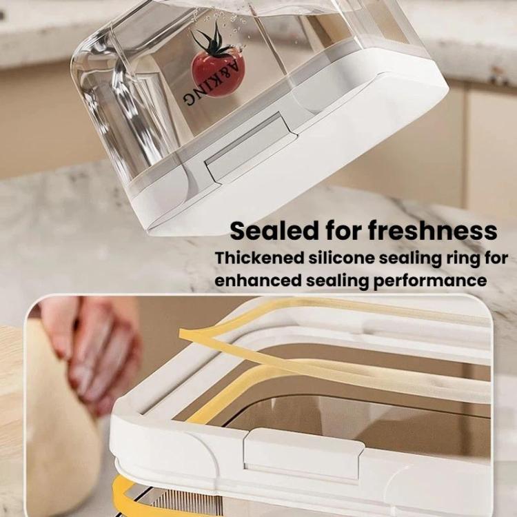 Press Flip Lid Rice Bucket For Home Kitchen Insect-Proof & Moisture-Proof Cereal Storage Container, 2.9L, 5L, 10L, 15L