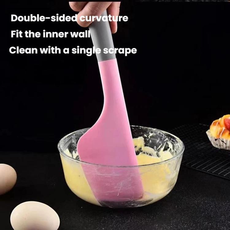 Thickened Heat-Resistant Silicone Spatula Large Baking Spreader for Butter, Cream, and Jam with Hook Hole Design