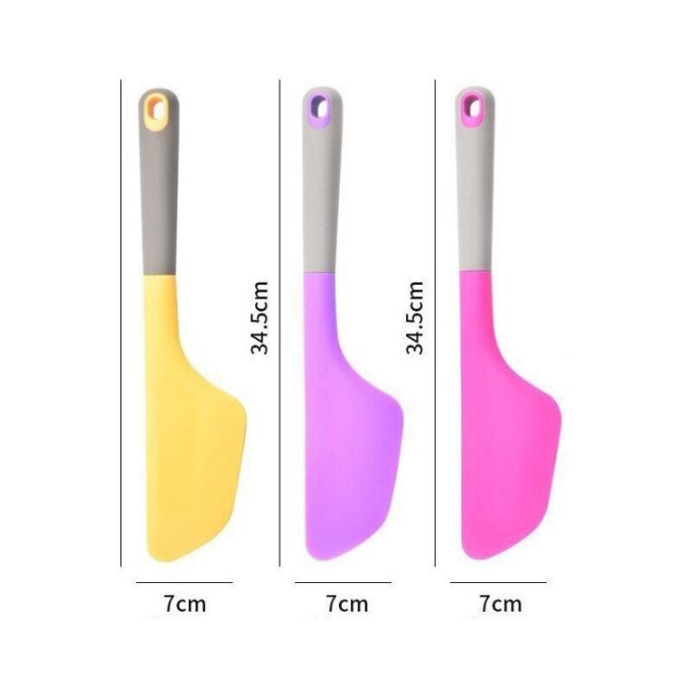Thickened Heat-Resistant Silicone Spatula Large Baking Spreader for Butter, Cream, and Jam with Hook Hole Design