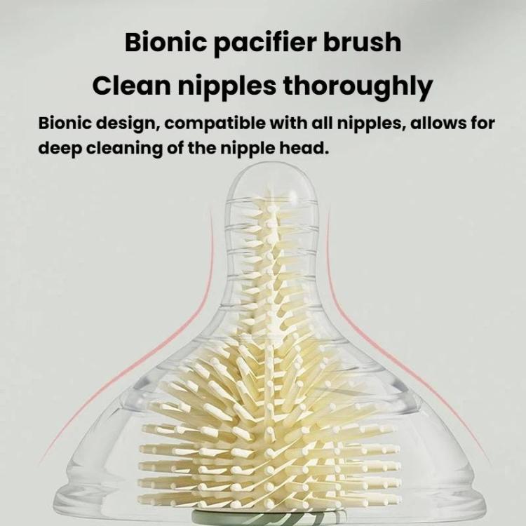 Multifunctional Straight Handle Silicone Bottle Brush Portable Water Cup Cleaning Brush Set