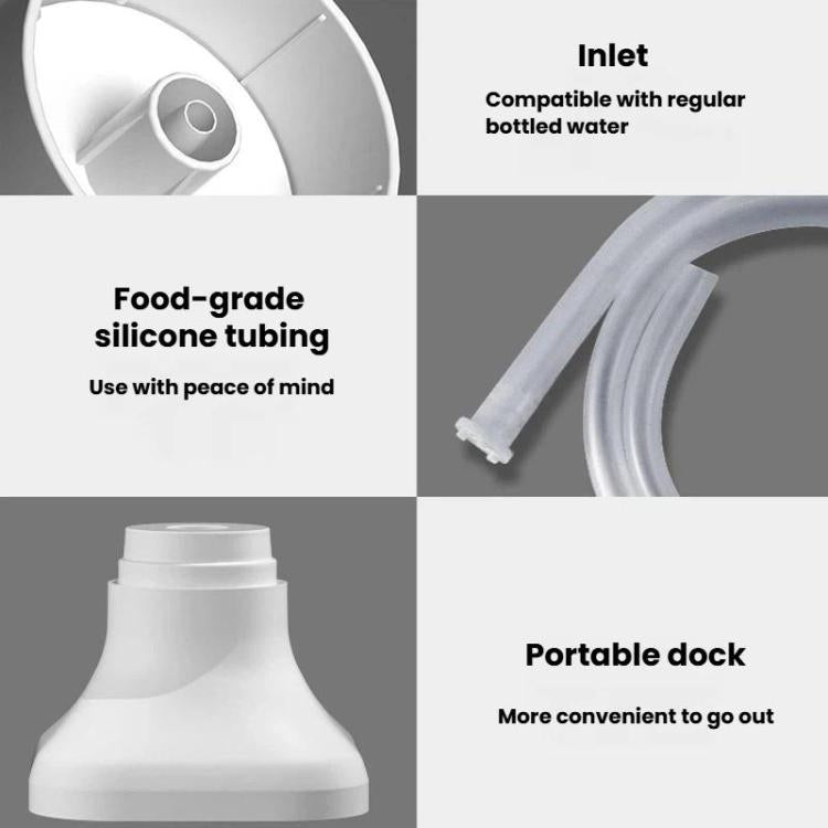 Touch Control Electric Water Pump For Bottled Water Portable Rechargeable Water Dispenser, No Base, With Base