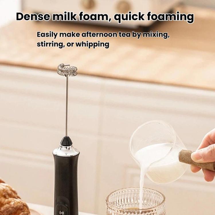 Wireless Mini Electric Milk Frother For Home Handheld Egg & Cream Whisk, R-3 White, R-3 Black, R-4 White, R-4 Black