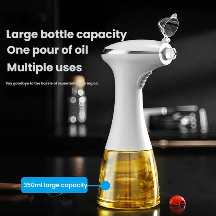 350ml Electric Oil Sprayer Mister Bottle USB Rechargeable, Atomization Technology For Healthy Cooking, BBQ & Salads