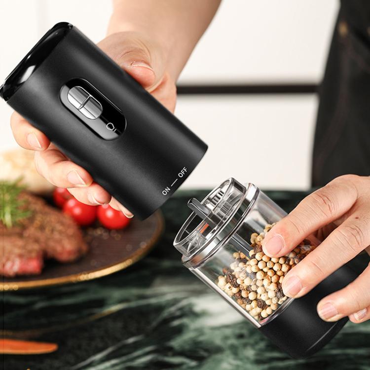 Electric Grinder for Pepper, Salt & Coffee USB Type-C Fast Charging, Adjustable Coarseness, Built-in LED Light