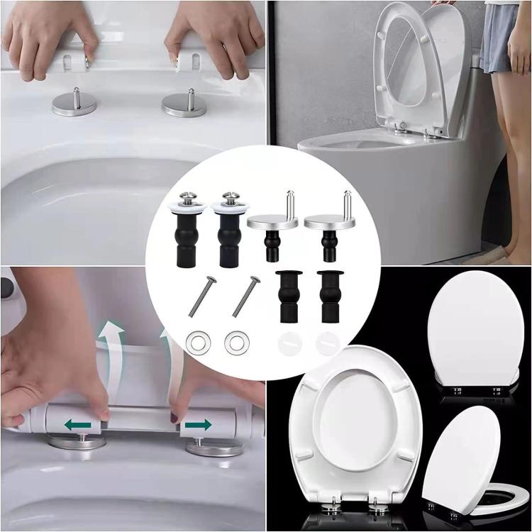 2pcs /Pack Universal Toilet Seat Bolt Kit StainlessToilet Seat Hinges Replacement Parts