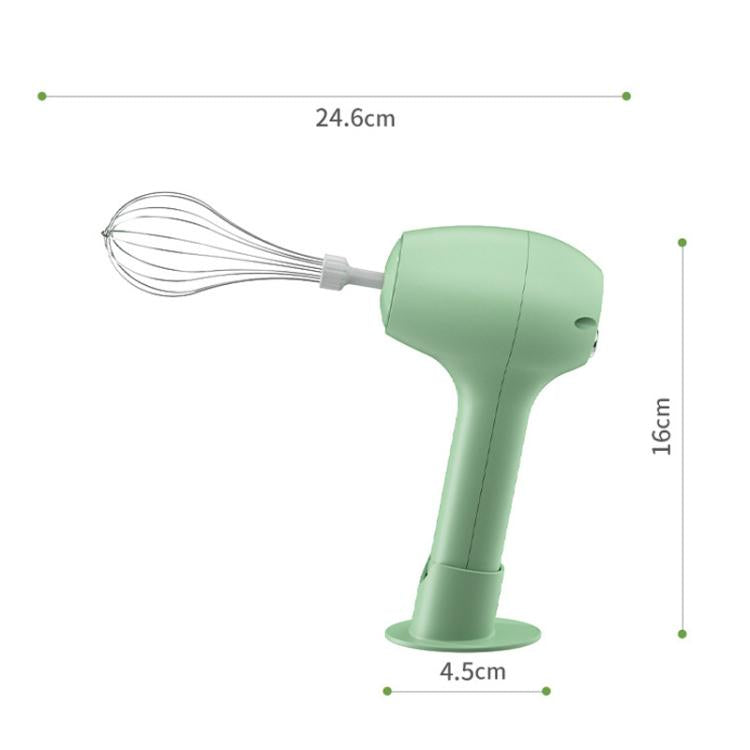 Wireless Electric Egg Whisk With Base Handheld Mini Multifunctional Milk Frother, Single White, Single Green, Dual-Head Green, Dual-Head White