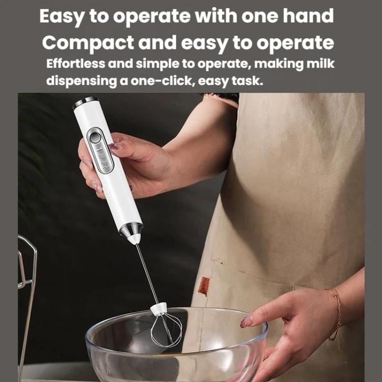 Wireless Handheld Electric Egg Whisk Milk & Coffee Frother, Dual-Head White, Dual-Head Black, Dual-Head With Bracket White, Dual-Head With Bracket Black