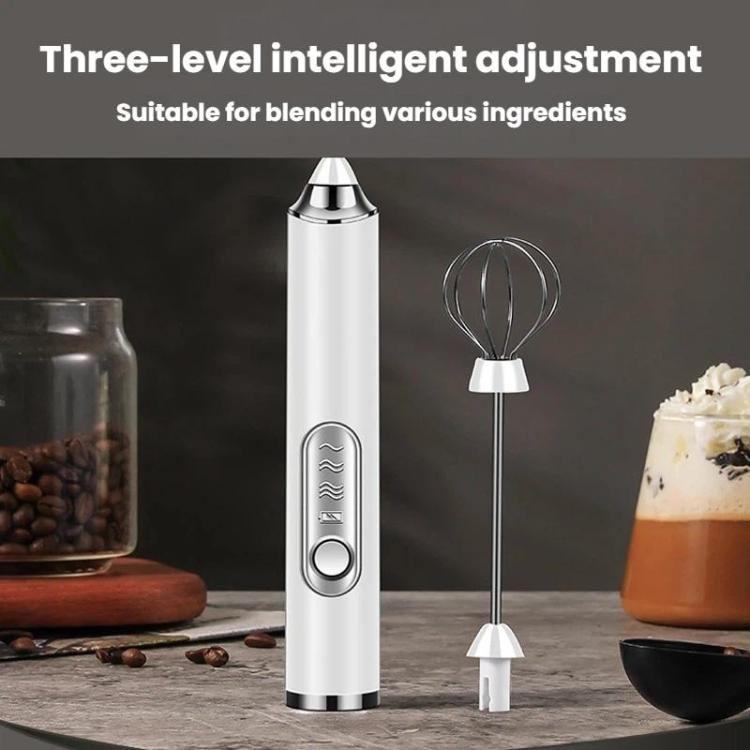 Wireless Handheld Electric Egg Whisk Milk & Coffee Frother, Dual-Head White, Dual-Head Black, Dual-Head With Bracket White, Dual-Head With Bracket Black
