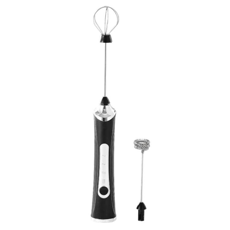Household Handheld Mini Electric Milk Frother 3-Speed Rechargeable Egg Whisk, Dual-Head Black, Dual-Head White, Dual-Head With Bracket White, Dual-Head With Bracket Black