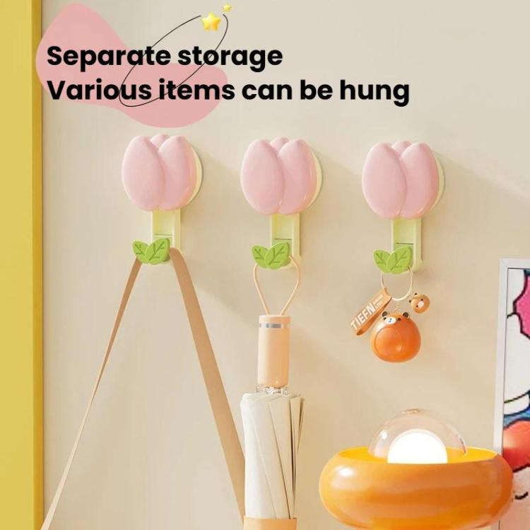 Flower Suction Cup Towel Rack No-Drill Wall Mount For Kitchen & Bathroom