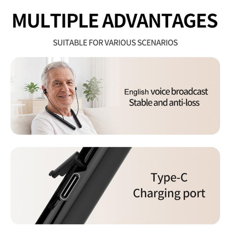 16-Channel Neck-Worn Bluetooth Hearing Aid Headphones Portable Sound Amplifier