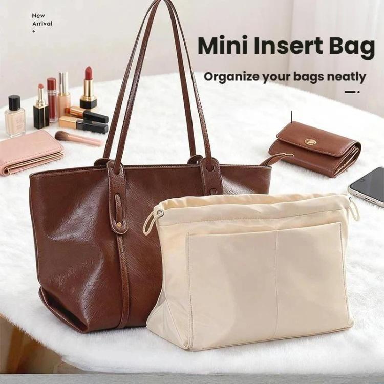Mini Insert Bag Organizer Makeup Pouch Small Internal Divider Insert For Handbags, Totes, S Apricot, S Dark Blue, S Black, M Apricot, M Dark Blue, M Black, L Apricot, L Dark Blue, L Black, XL Apricot, XL Dark Blue, XL Black