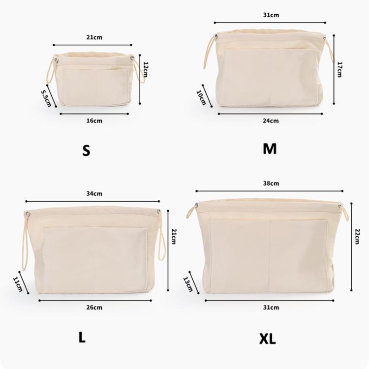 Mini Insert Bag Organizer Makeup Pouch Small Internal Divider Insert For Handbags, Totes, S Apricot, S Dark Blue, S Black, M Apricot, M Dark Blue, M Black, L Apricot, L Dark Blue, L Black, XL Apricot, XL Dark Blue, XL Black